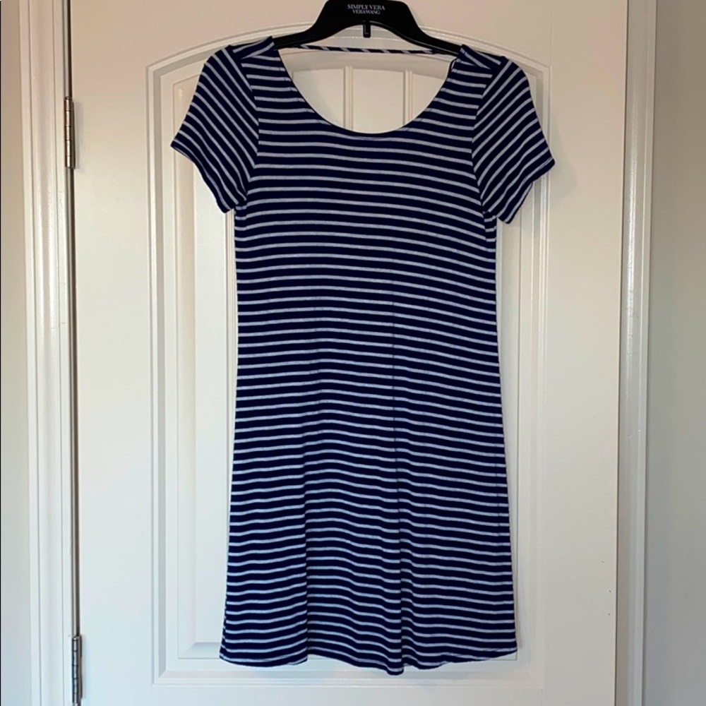 Navy Blue T-Shirt Dress